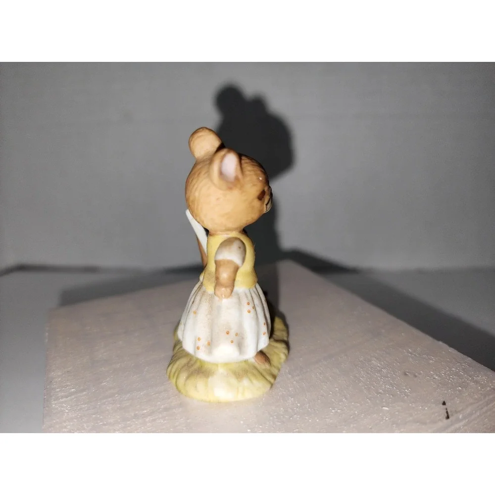 Vintage Enesco Mouse Mice are Nice‎ Teacher Bisque Figure 1976 Taiwan